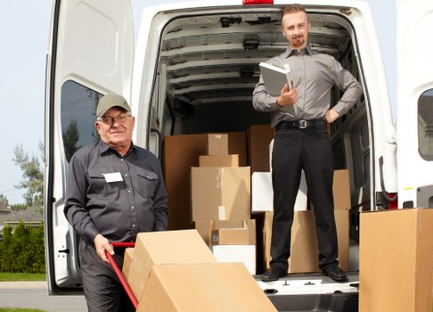 Removal van loading for a local move in Hounslow