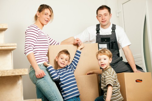 Local removal van loading furniture in Hounslow