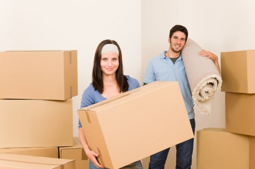 Moving truck parked for a home relocation in Hounslow area