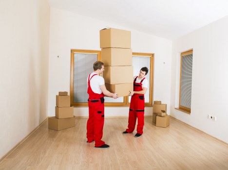 Busy Hounslow relocation scene with careful moving preparations